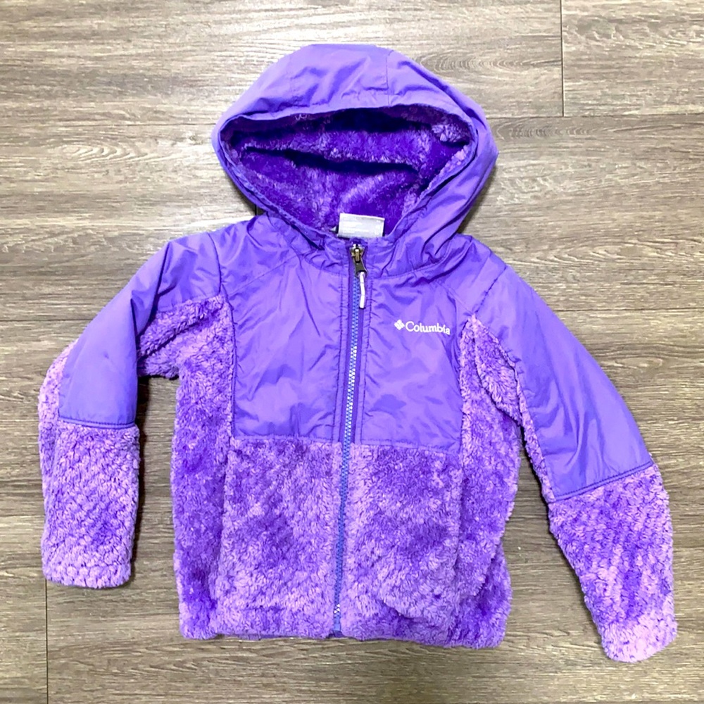 Columbia 4T Fleece and rip stop material fall bomber ☔️🥳